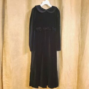 Strasburg Girls Longsleve Dress (8Y Black Velvet)